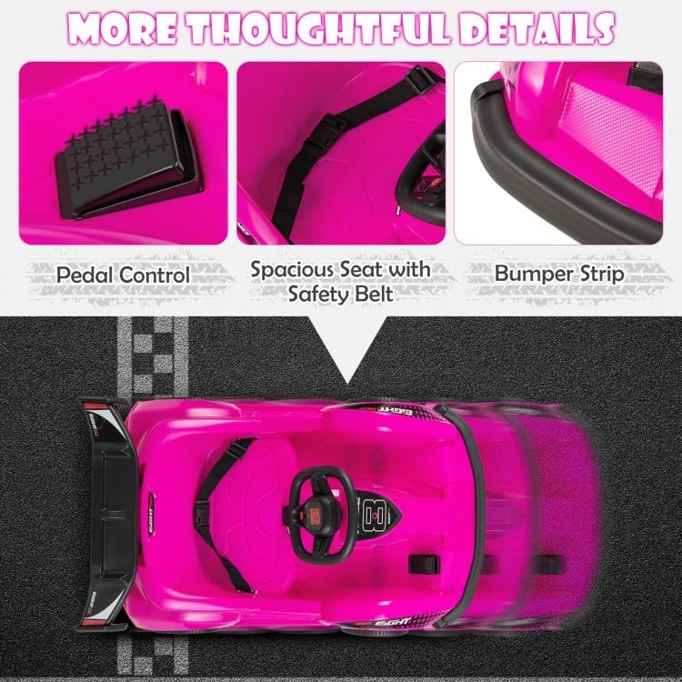 6V Kids Ride On Go Cart with Remote Control and Safety Belt
