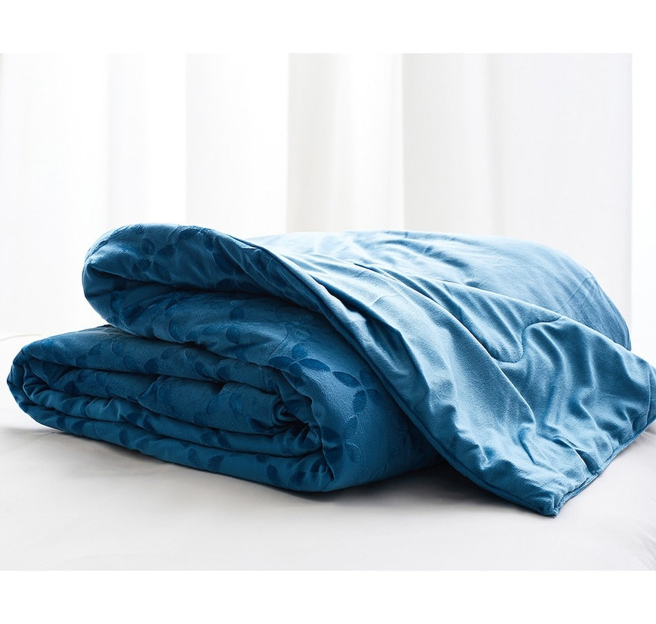 HomeSuite Mink Embossed Reversible Blanket - TWIN