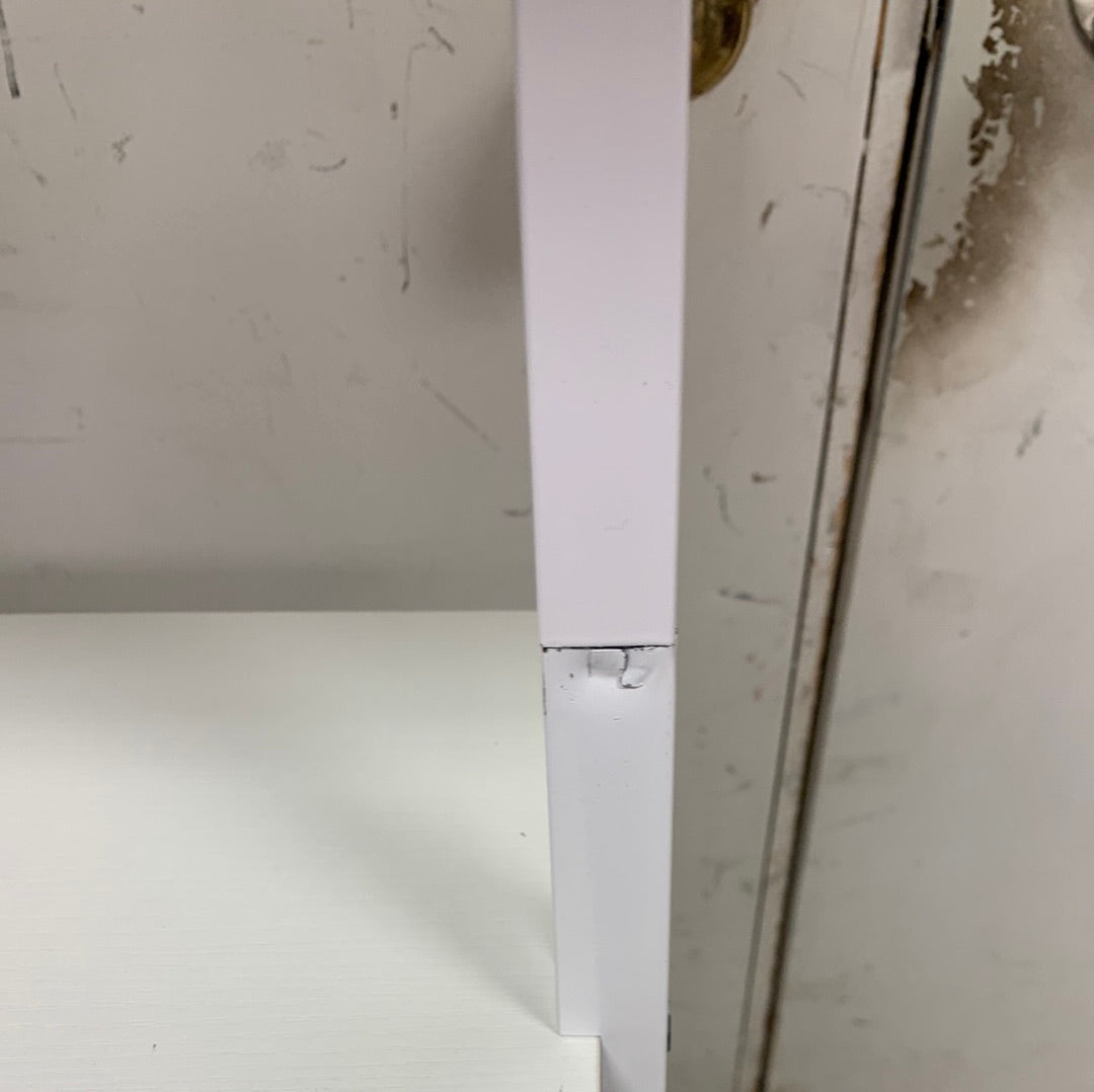 Topulo metal ladder shelf, wood shelfs, white, scratch & dent