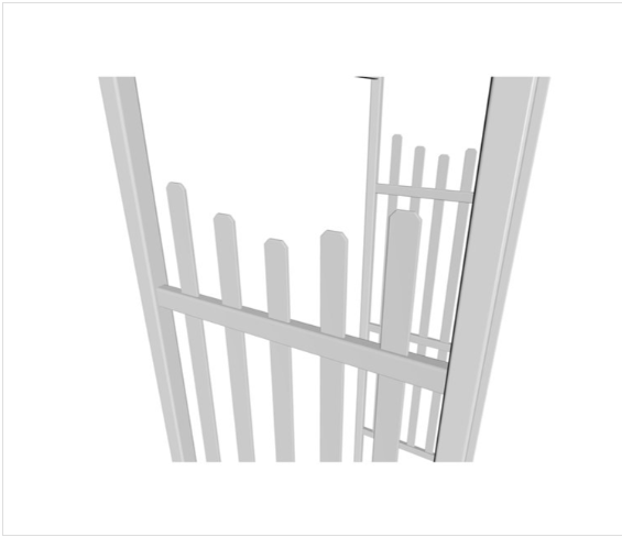 45"W x 83"H Cardiff Vinyl Arbor - Unassembled