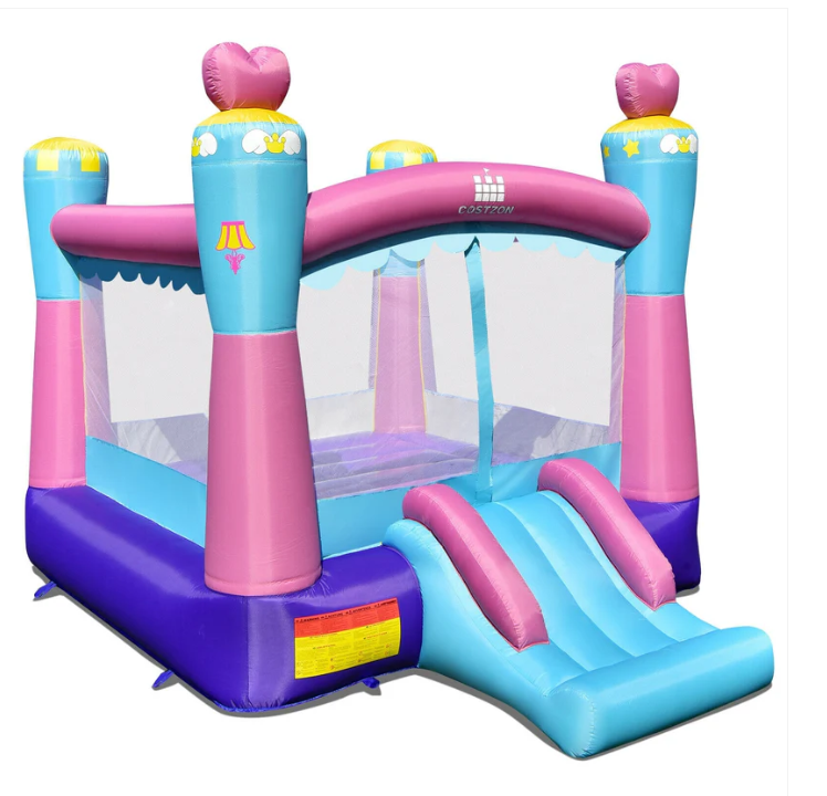 3-in-1 Princess Theme Inflatable Castle - Blower not included, sold separately