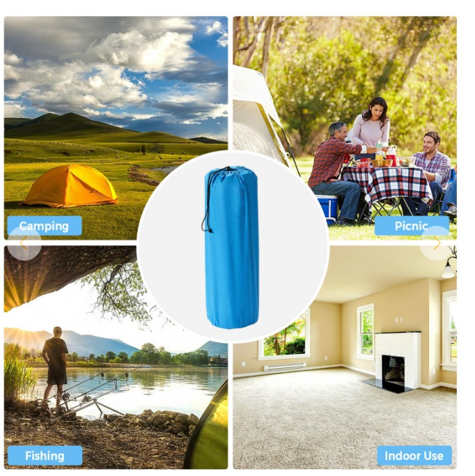Self-Inflating Camping Outdoor Sleeping Mat with Pillows Bag