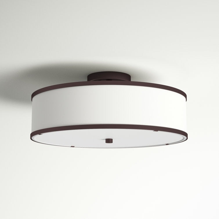 Analia Fabric Semi Flush Mount, damaged