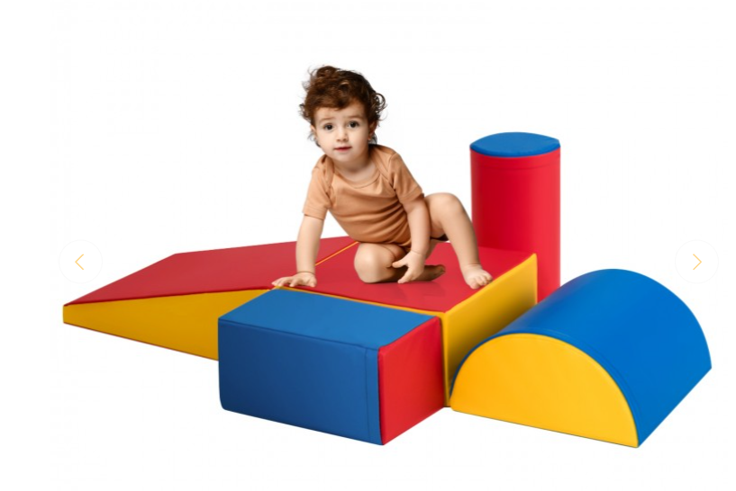 5-Piece Kids Crawl and Climb Foam Play Set for Preschoolers
