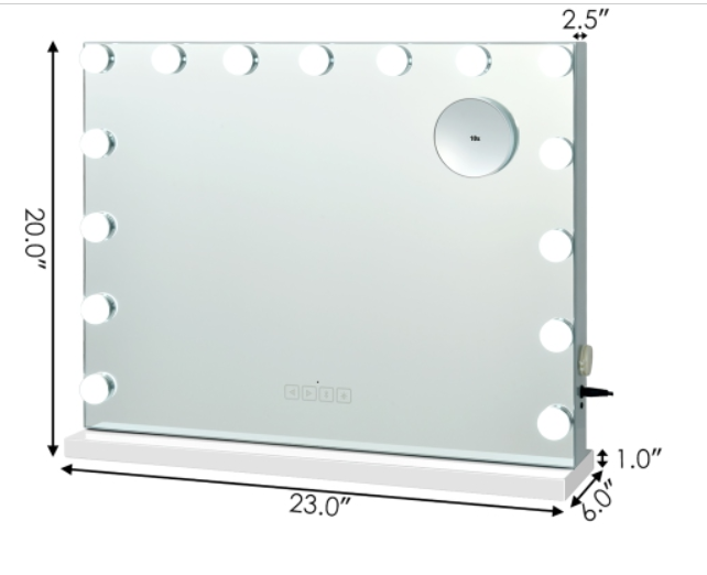 Hollywood bluetooth Vanity Mirror, 1 BOX