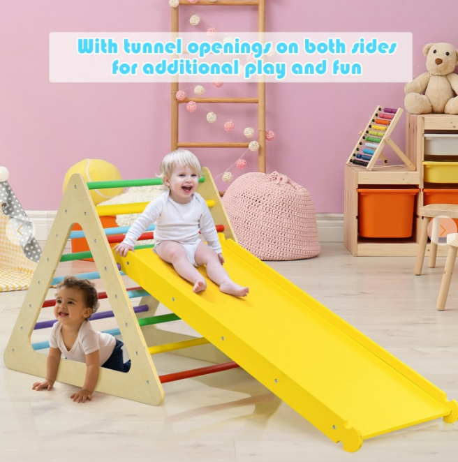 5 in 1 Toddling Kids Climbing Triangle and Cube Playing Set, fully assembled