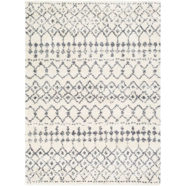 Shiloh Medium Grey/White Rug - 7'10 X 10'3