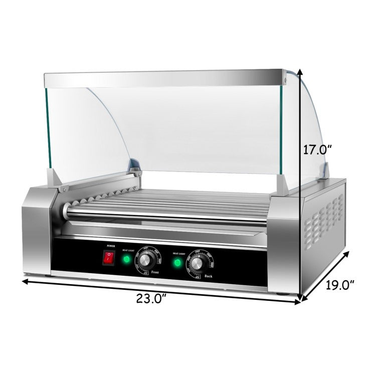 Stainless Steel Commercial 11 Roller Grill ðŸŒ