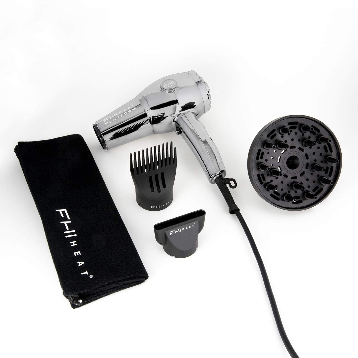 FHI HEAT Platform Nano Lite Pro 1900 Turbo Quick Dry Hair Dryer - CHROME