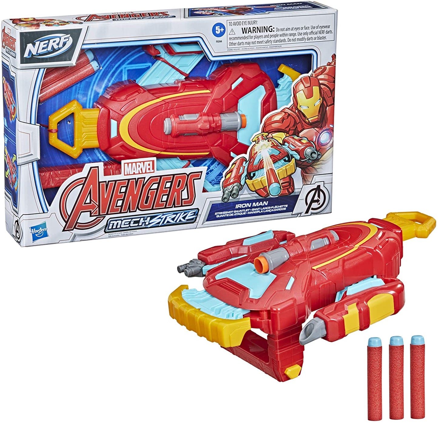 Hasbro Marvel Avengers Mech Strike Iron Man Strikeshot Gauntlet
