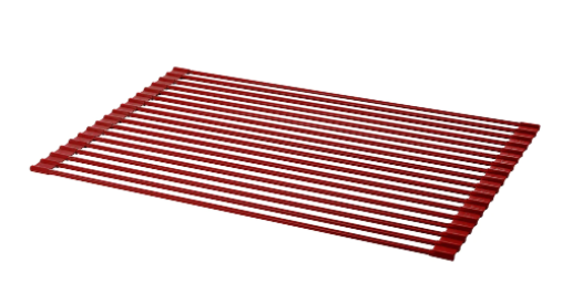 Curtis Stone Roll-up Silicone Trivet and Drying Rack - RED