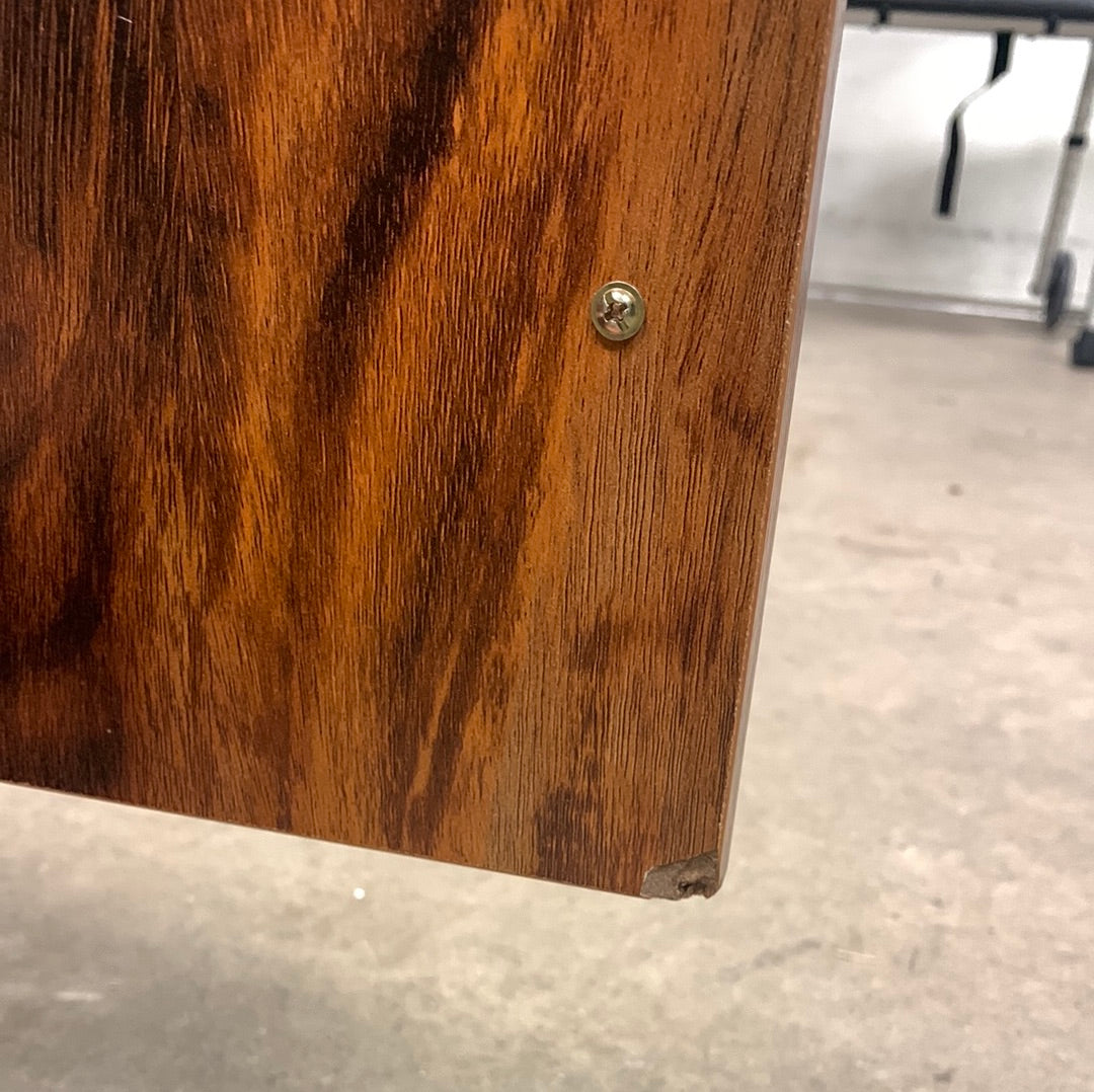 Modern TV Stand with Cabinets and Open Shelves, minor hidden scratch & dent