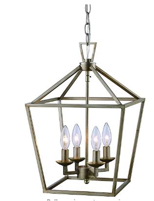 Trans Globe Lighting 10264 ASL Indoor Lacey 12" Pendant, Antique Silver Leaf