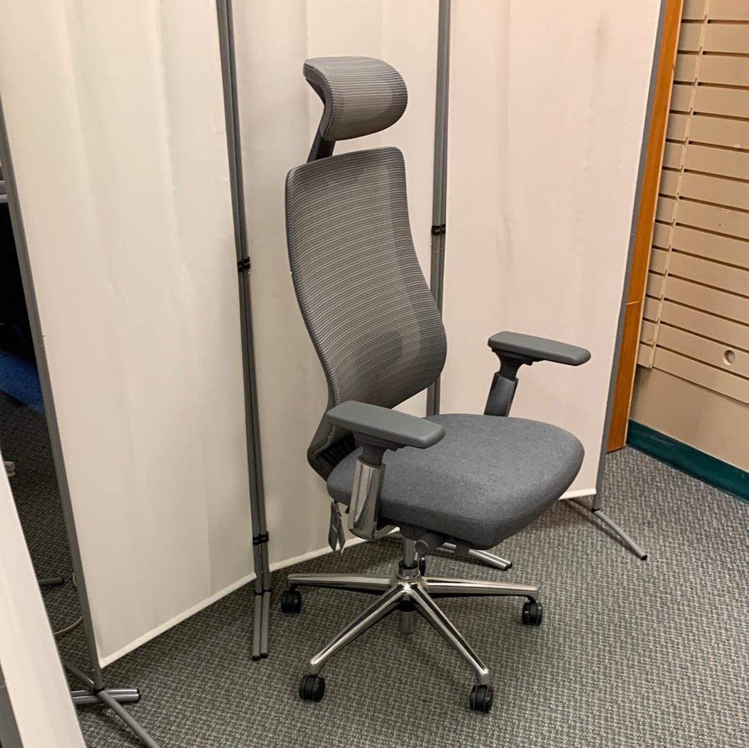High Back Ergonomic Swivel Desk Chair, grey