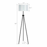 Modern Metal Tripod Floor Lamp with Chain Switch - Assembled - Scratch and Dent