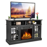 48 Inch Electric Fireplace TV Stand with Cabinets for TVs Up to 55 Inch-Black *FULLY ASSEMBLED* (Copy)