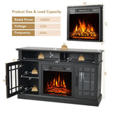 48 Inch Electric Fireplace TV Stand with Cabinets for TVs Up to 55 Inch-Black *FULLY ASSEMBLED* (Copy)