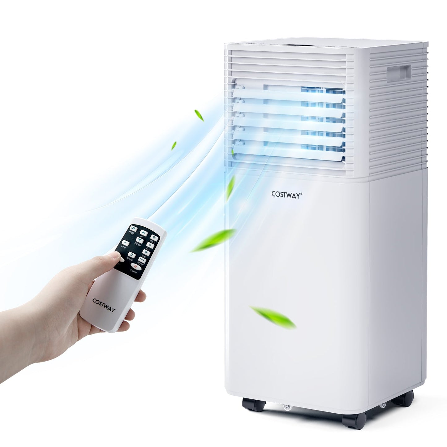 8000 BTU 3-in-1 Air Conditioner with Dehumidifier and Fan Mode-White