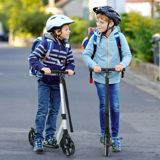 Lightweight Folding Kick Scooter with Strap and 8 Inches Wheel