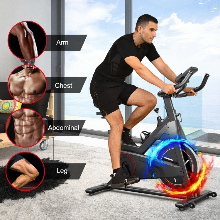 Stationary Exercise Bike Cycling Bike With 22Lbs Flywheel, fully assembled