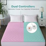 Auto Shut Off Heated Electric Mattress Pad with Dual Controller-King, 78x80