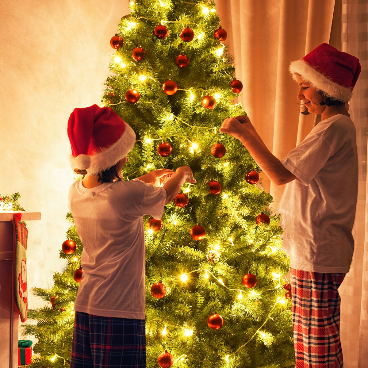 Premium Artificial Hinged PVC Christmas Tree with Metal Stand-6 ft - FINAL SALE