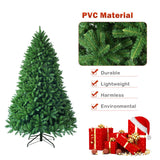 5 Feet Artificial Fir Christmas Tree with 600 Branch Tips