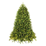 7.5 Feet Artificial Fir Christmas Tree with LED Lights and 1968 Branch Tips