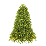 7.5 Feet Artificial Fir Christmas Tree with LED Lights and 1968 Branch Tips