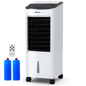 Evaporative Portable Air Cooler Fan Humidifier with Remote Control for Home and Office (Not an A/C)