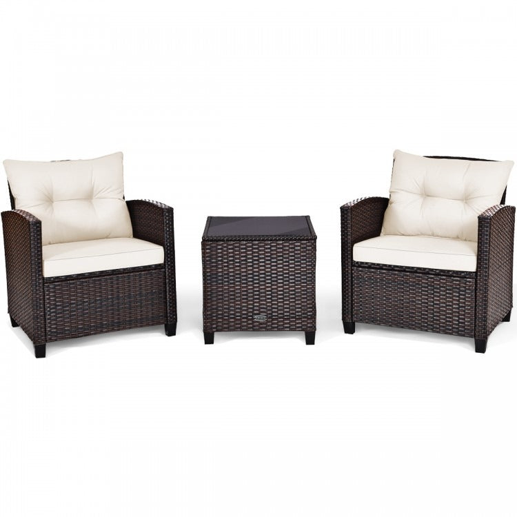 Sharmaine 3 Pieces Rattan Patio Furniture Set *FULLY ASSEMBLED*