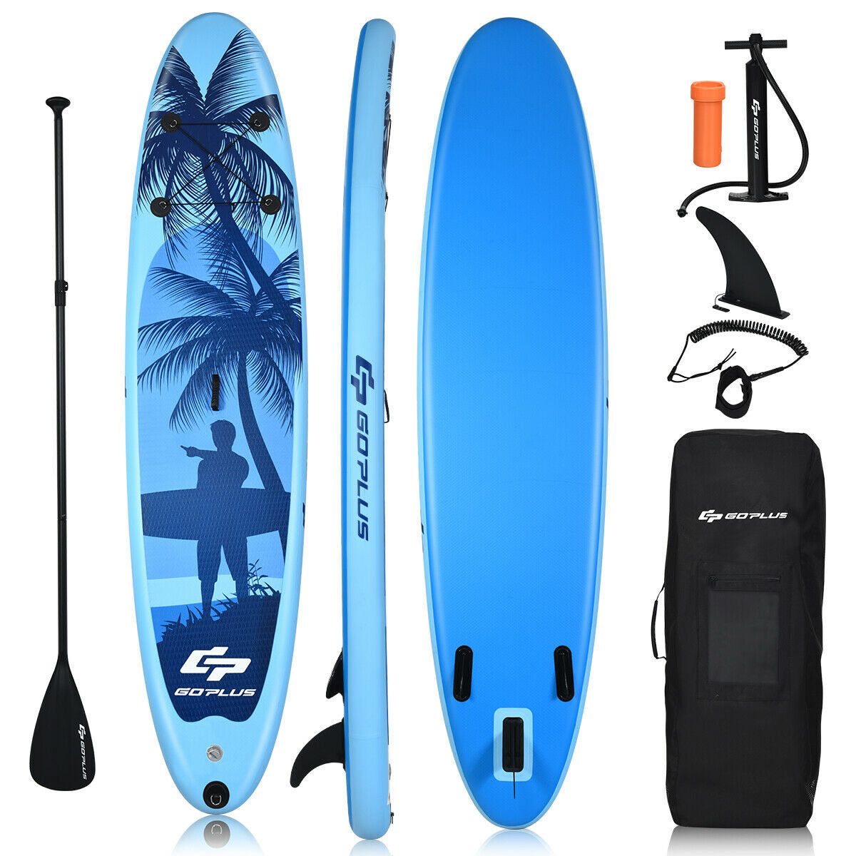 10ft, Inflatable Stand Up Paddle Board-M with pump and paddle