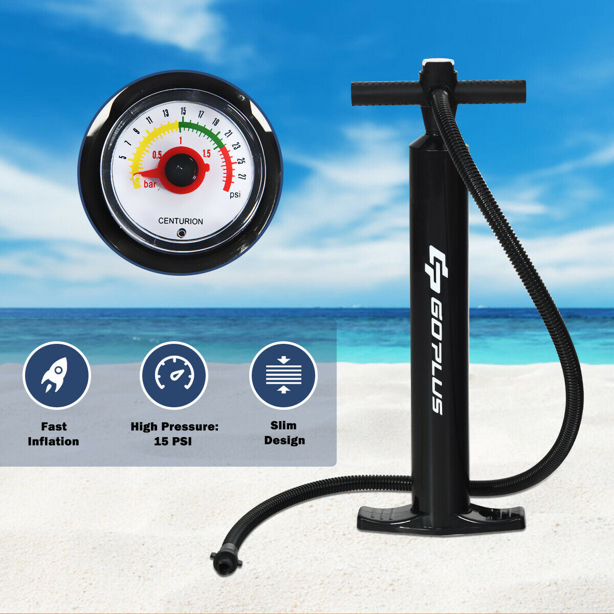 10ft, Inflatable Stand Up Paddle Board-M with pump and paddle