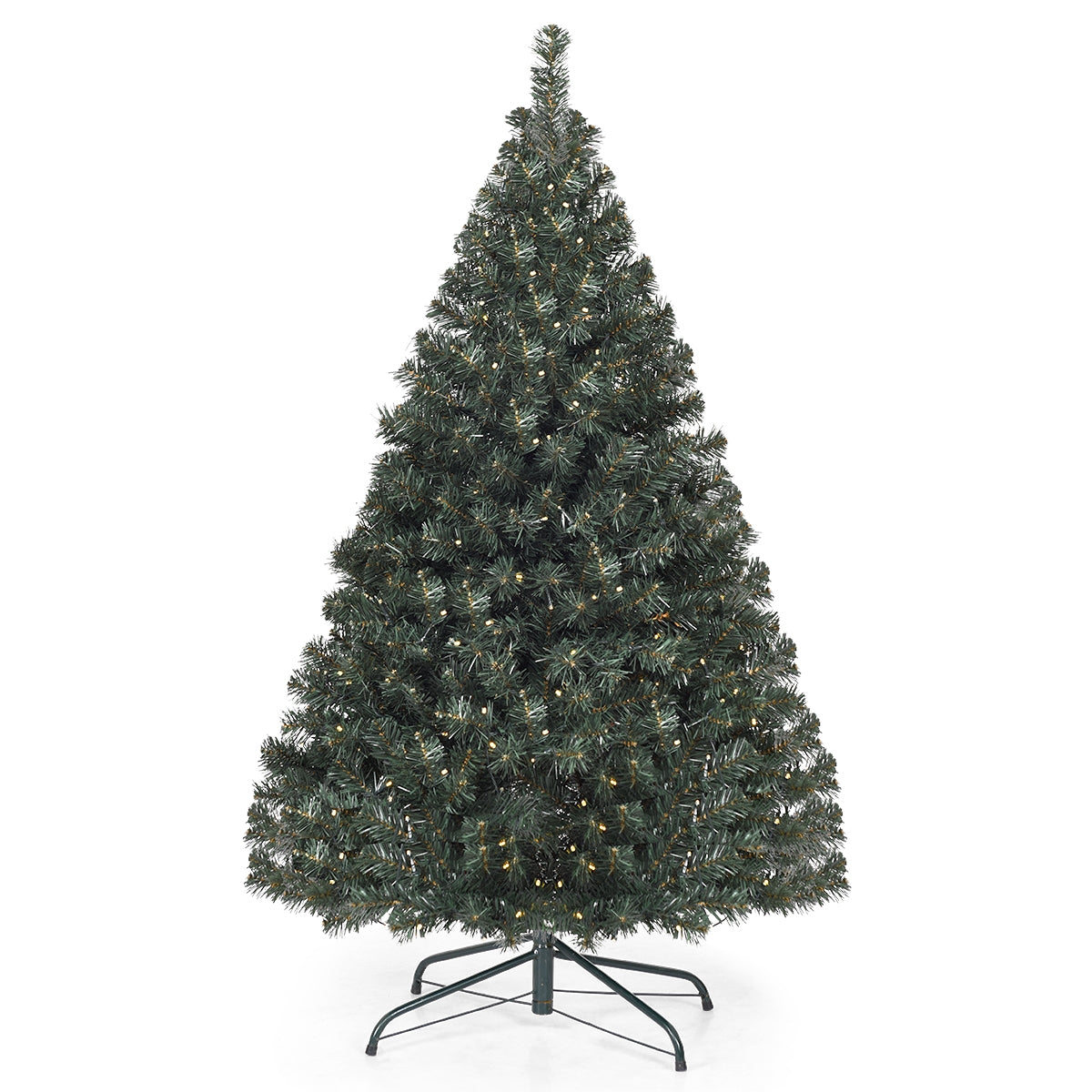 4.5 Feet PVC Pre-lit Artificial Hinged Christmas Tree, Assembled, Final Sale