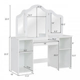 2-in-1 Detachable Design Kids Vanity Dressing Table