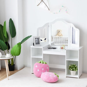 2-in-1 Detachable Design Kids Vanity Dressing Table