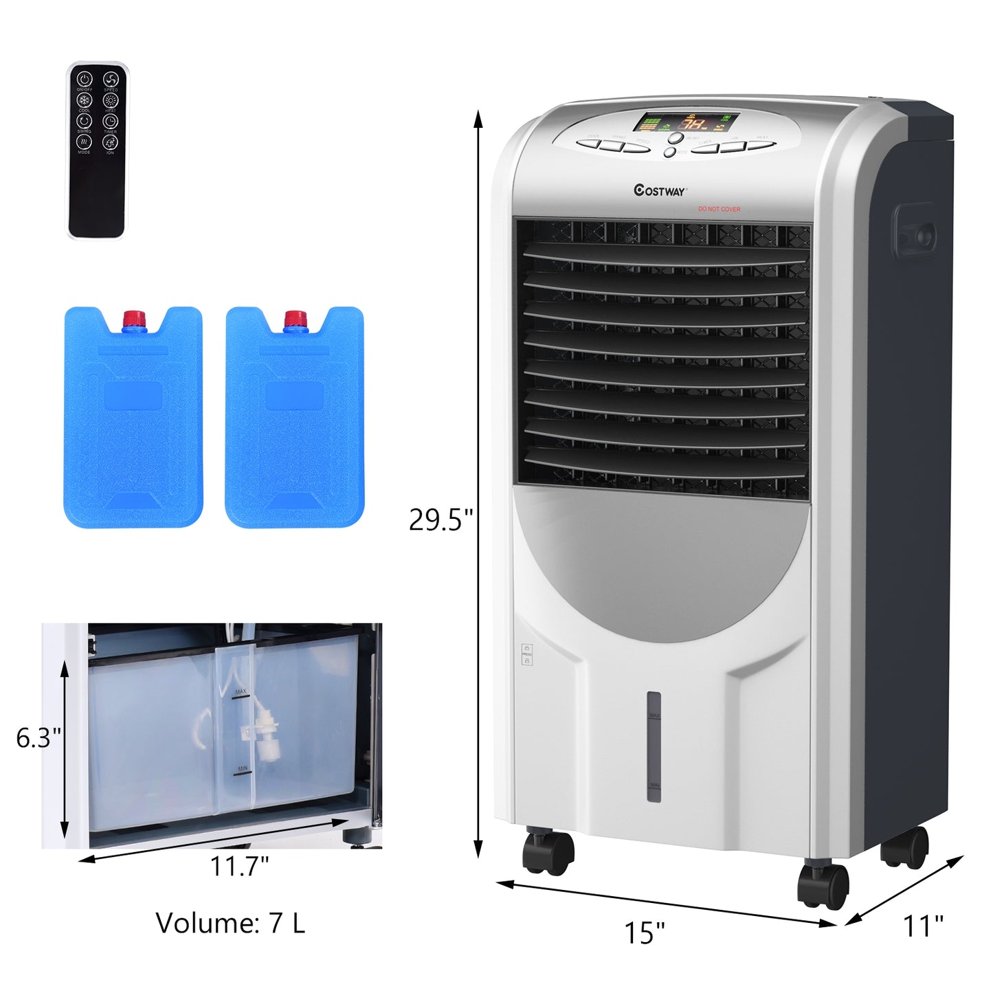 SPECIAL - Portable Air Cooler Fan with Heater and Humidifier Function (1 Box)