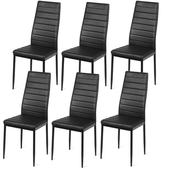 Set of 4 High Back Dining Chairs-Set of 6