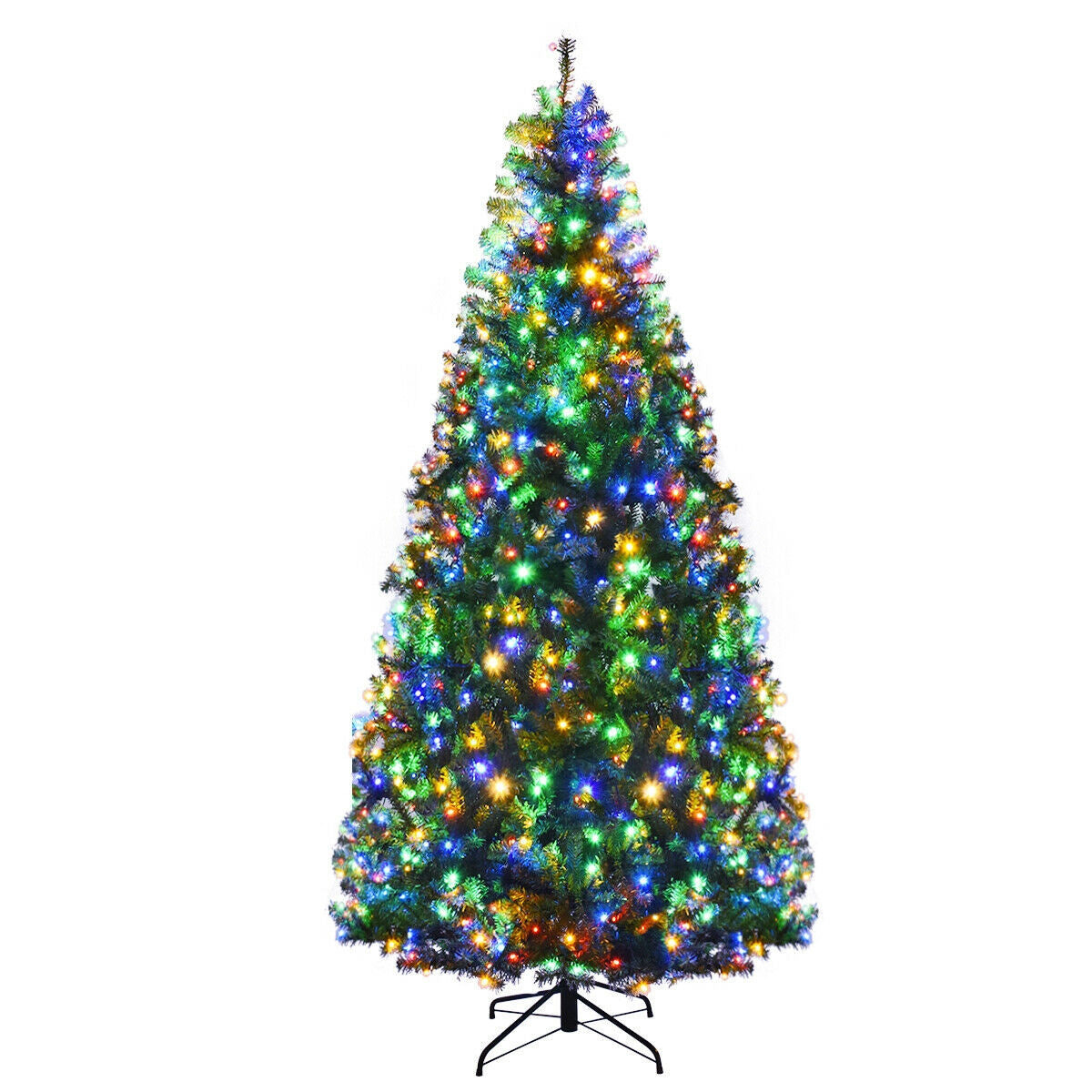 Prelit Artificial Premium Hinged Christmas Tree-7 ft