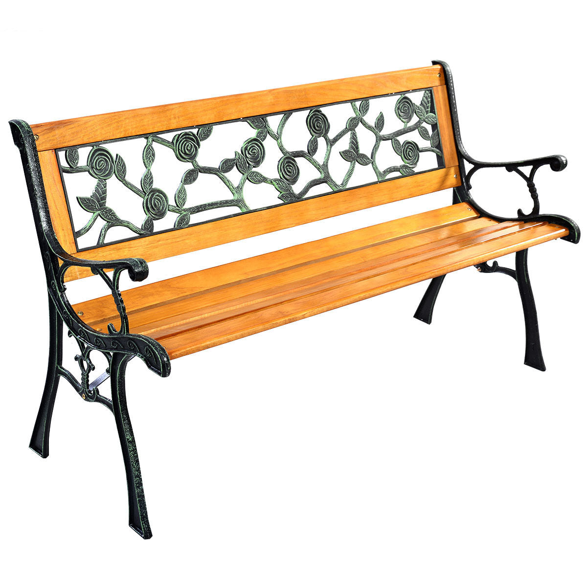 SPECIAL - 49 1/2 Inch Patio Park Garden Bench (Fully Assembled) - Shipping Damage
