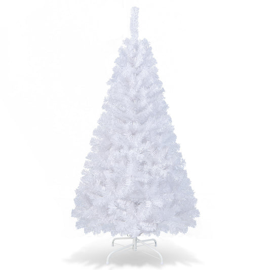 6 ft White Christmas Tree with Solid Metal Stand-6 ft - FINAL SALE