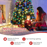 LED Fiber Optic Artificial Christmas Tree w/ Top Star-7'