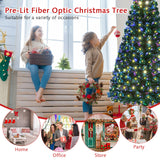 LED Fiber Optic Artificial Christmas Tree w/ Top Star-7'