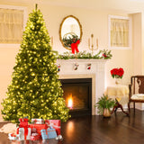 Prelit Artificial Premium Hinged Christmas Tree-8 ft