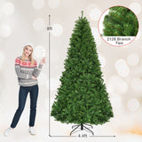 Prelit Artificial Premium Hinged Christmas Tree-8 ft