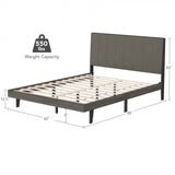 Queen Size Upholstered Bed Frame with Tufted Headboard *CLEARANCE/FINAL SALE* $99.99