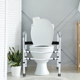 Steel Safety Toilet Rail with Created Fixable Clamp, Ours does not have black velcro on back