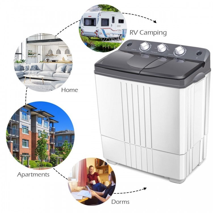 *SPECIAL* Portable Semi-Automatic Twin-tub Washing Machine