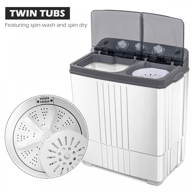 *SPECIAL* Portable Semi-Automatic Twin-tub Washing Machine