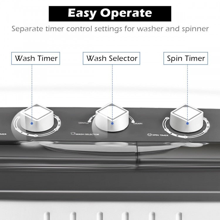 *SPECIAL* Portable Semi-Automatic Twin-tub Washing Machine